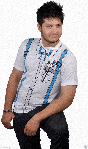 (image for) Wicked Fun Nerdy Print T-Shirt